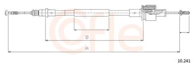 Трос, управление сцеплением COFLE 92.10.241