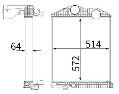 Интеркулер MAHLE CI114000S