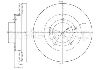Тормозной диск METELLI 23-1573