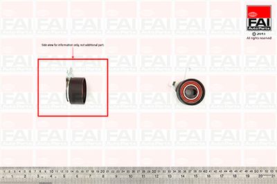 Натяжной ролик, ремень ГРМ FAI AutoParts T9420