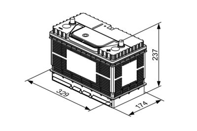 Startera akumulatoru baterija BOSCH 0 092 T30 520