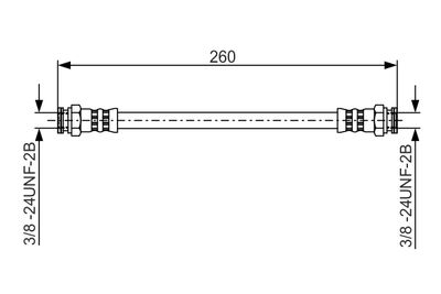 Bremžu šļūtene BOSCH 1 987 481 346