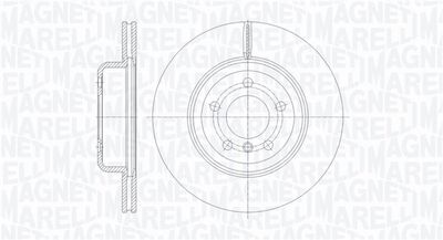 Тормозной диск MAGNETI MARELLI 361302040799
