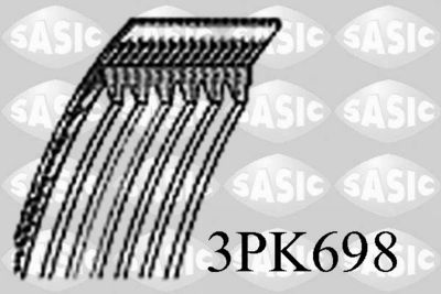 Поликлиновой ремень SASIC 3PK698