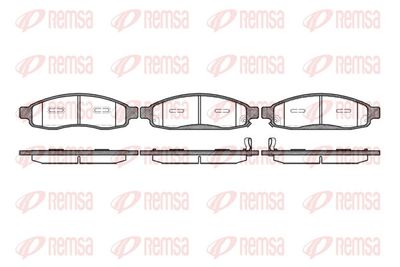 Bremžu uzliku kompl., Disku bremzes REMSA 1094.12