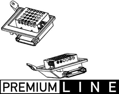 Rezistors, Salona ventilators MAHLE ABR 87 000P
