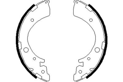 Bremžu loku komplekts KAVO PARTS KBS-2907