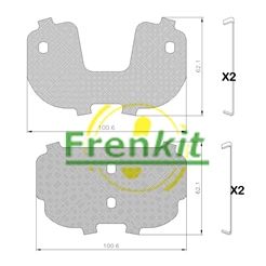 Pretčīkstēšanas plēve, Bremžu uzlikas FRENKIT 940112