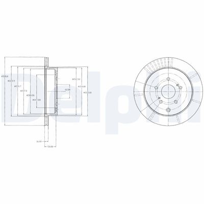 Тормозной диск DELPHI BG4329