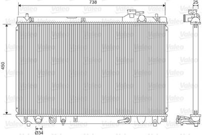 Radiators, Motora dzesēšanas sistēma VALEO 701608