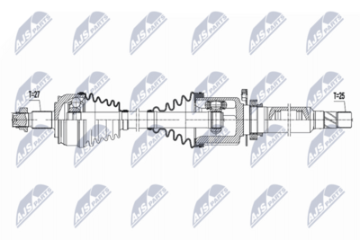 Piedziņas vārpsta NTY NPW-AR-045