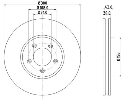 Bremžu diski HELLA PAGID 8DD 355 106-821