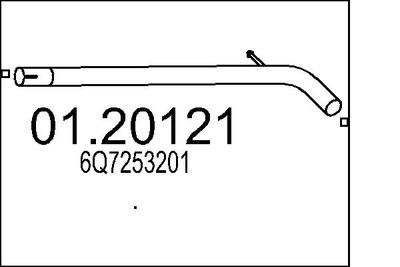 Труба выхлопного газа MTS 01.20121