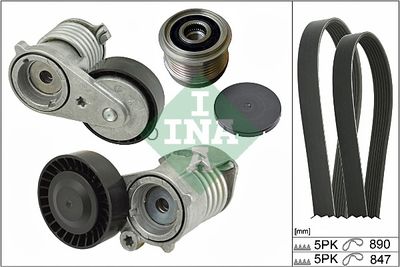 Ķīļrievu siksnu komplekts Schaeffler INA 529 0129 10