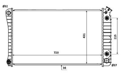 Radiators, Motora dzesēšanas sistēma NRF 50247