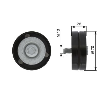 Parazīt-/Vadrullītis, Ķīļrievu siksna GATES T36363