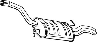 Глушитель выхлопных газов конечный BOSAL 233-145