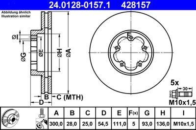 Тормозной диск ATE 24.0128-0157.1