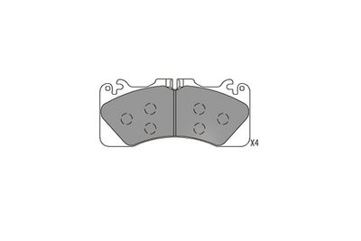Bremžu uzliku kompl., Disku bremzes KAVO PARTS KBP-9156