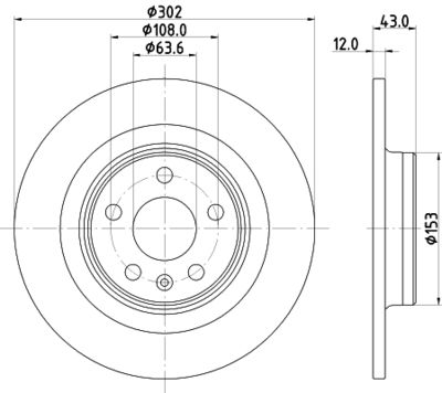 Bremžu diski HELLA PAGID 8DD 355 126-991