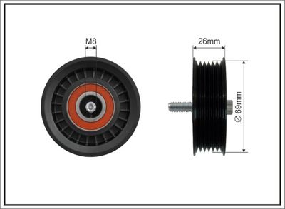 Parazīt-/Vadrullītis, Ķīļrievu siksna CAFFARO 500279
