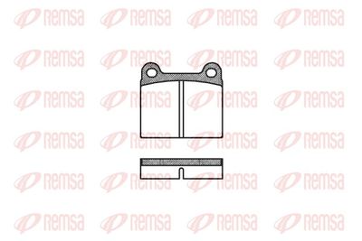 Bremžu uzliku kompl., Disku bremzes REMSA 0006.00