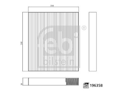 Filtrs, Salona telpas gaiss FEBI BILSTEIN 196358