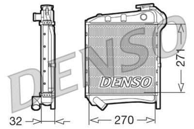Radiators, Motora dzesēšanas sistēma DENSO DRM99009