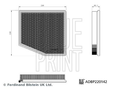 Воздушный фильтр BLUE PRINT ADBP220142