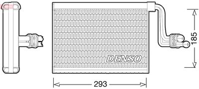 Испаритель, кондиционер DENSO DEV05002