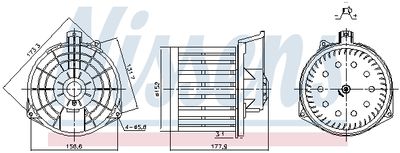 Вентилятор салона NISSENS 87549