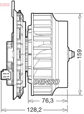 Вентилятор салона DENSO DEA17016