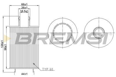 Масляный фильтр BREMSI FL2570