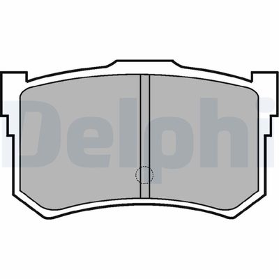 Bremžu uzliku kompl., Disku bremzes DELPHI LP678