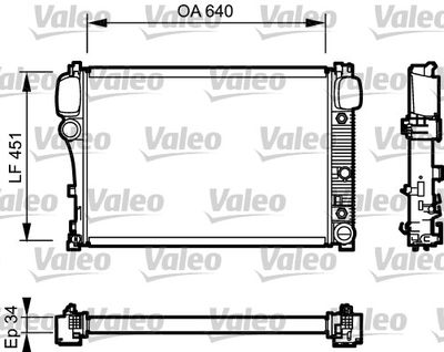 Radiators, Motora dzesēšanas sistēma VALEO 734447