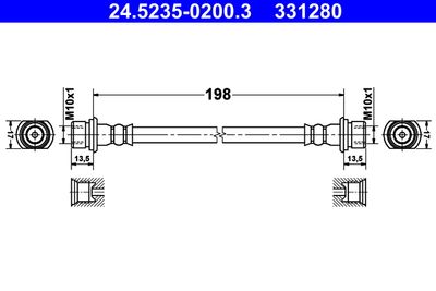 Тормозной шланг ATE 24.5235-0200.3
