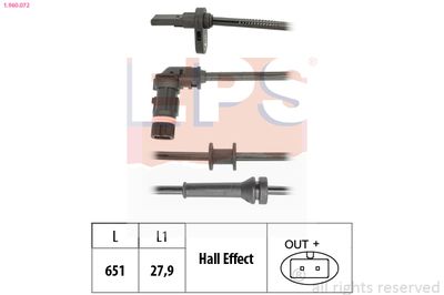 Devējs, Riteņu griešanās ātrums EPS 1.960.072
