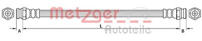 Bremžu šļūtene METZGER 4110877