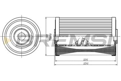 Масляный фильтр BREMSI FL1753