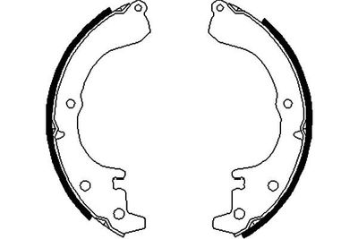 Bremžu loku komplekts KAVO PARTS KBS-9927