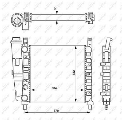 Radiators, Motora dzesēšanas sistēma NRF 54679