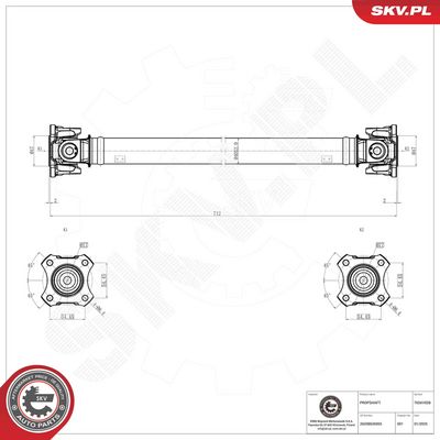 Приводной вал ESEN SKV 76SKV028