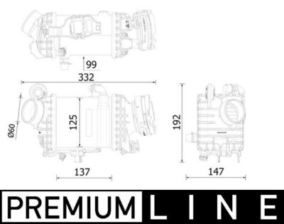 Интеркулер MAHLE CI 616 000P