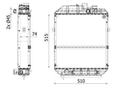Radiators, Motora dzesēšanas sistēma MAHLE CR 2282 000S