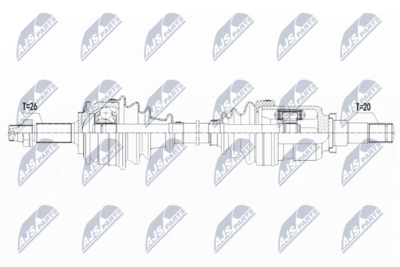 Приводной вал NTY NPW-TY-117