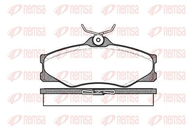 Комплект тормозных колодок, дисковый тормоз REMSA 0223.00