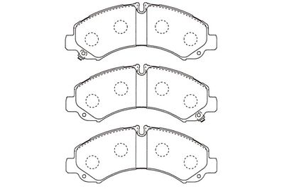 Bremžu uzliku kompl., Disku bremzes KAVO PARTS KBP-5557