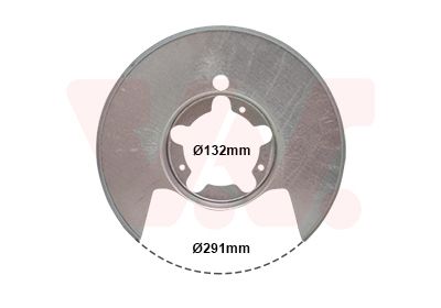 Dubļu sargs, Bremžu disks VAN WEZEL 2813373