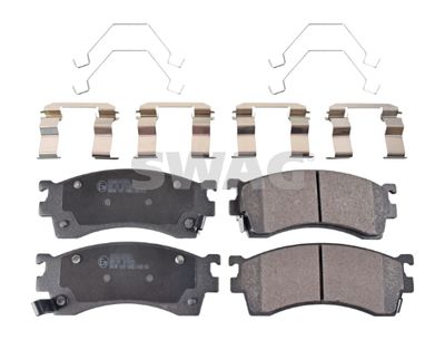 Bremžu uzliku kompl., Disku bremzes SWAG 83 91 6198