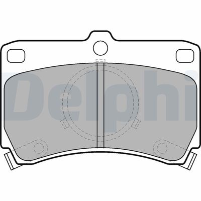 Комплект тормозных колодок, дисковый тормоз DELPHI LP531
